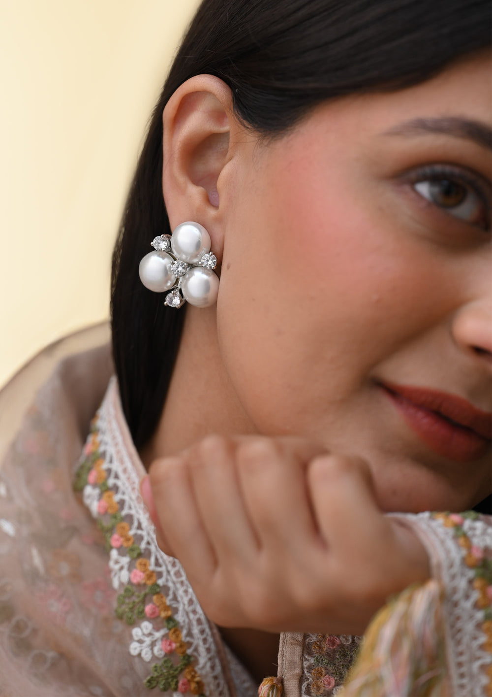 Pearl Clover Earrings