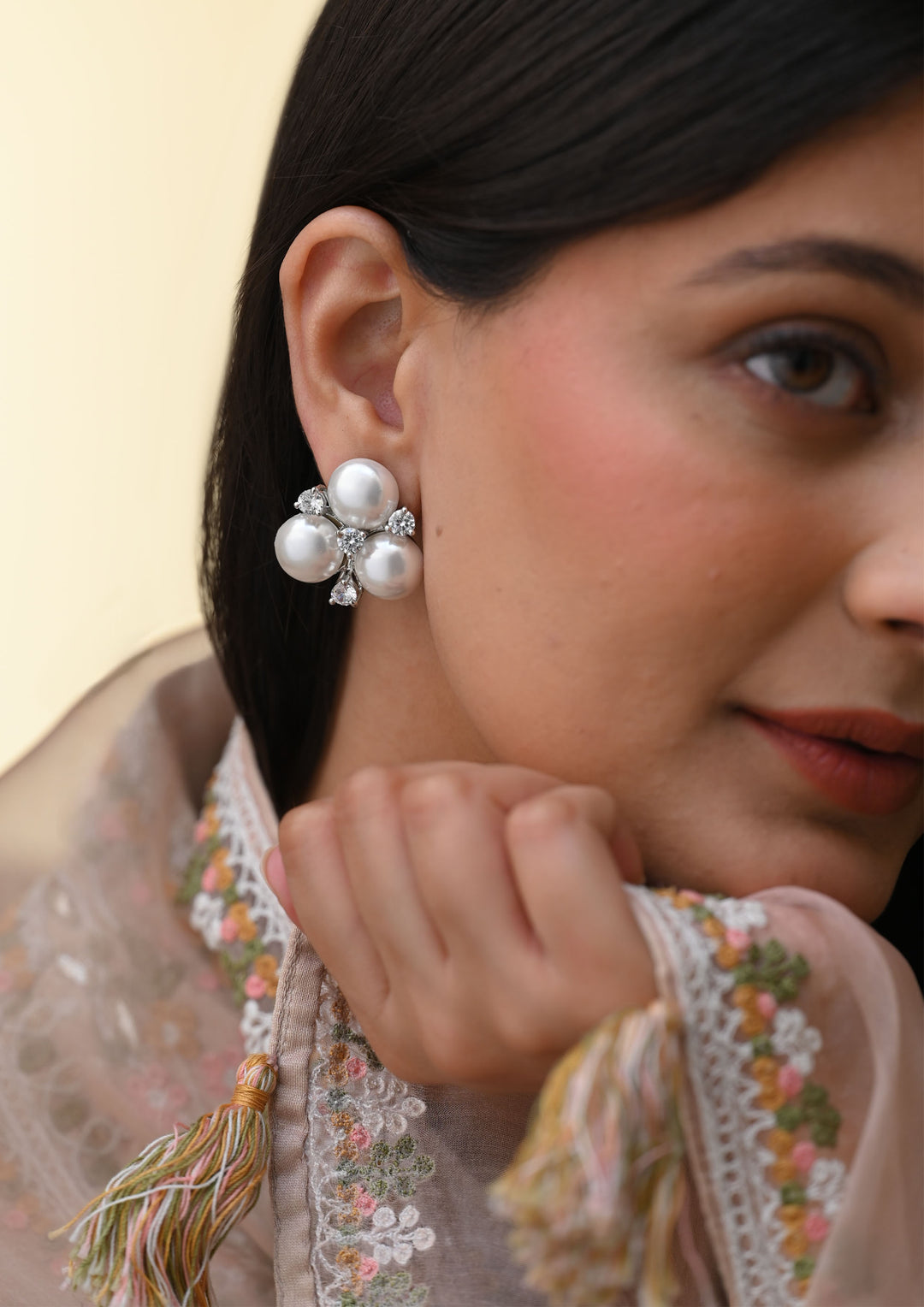 Pearl Clover Earrings