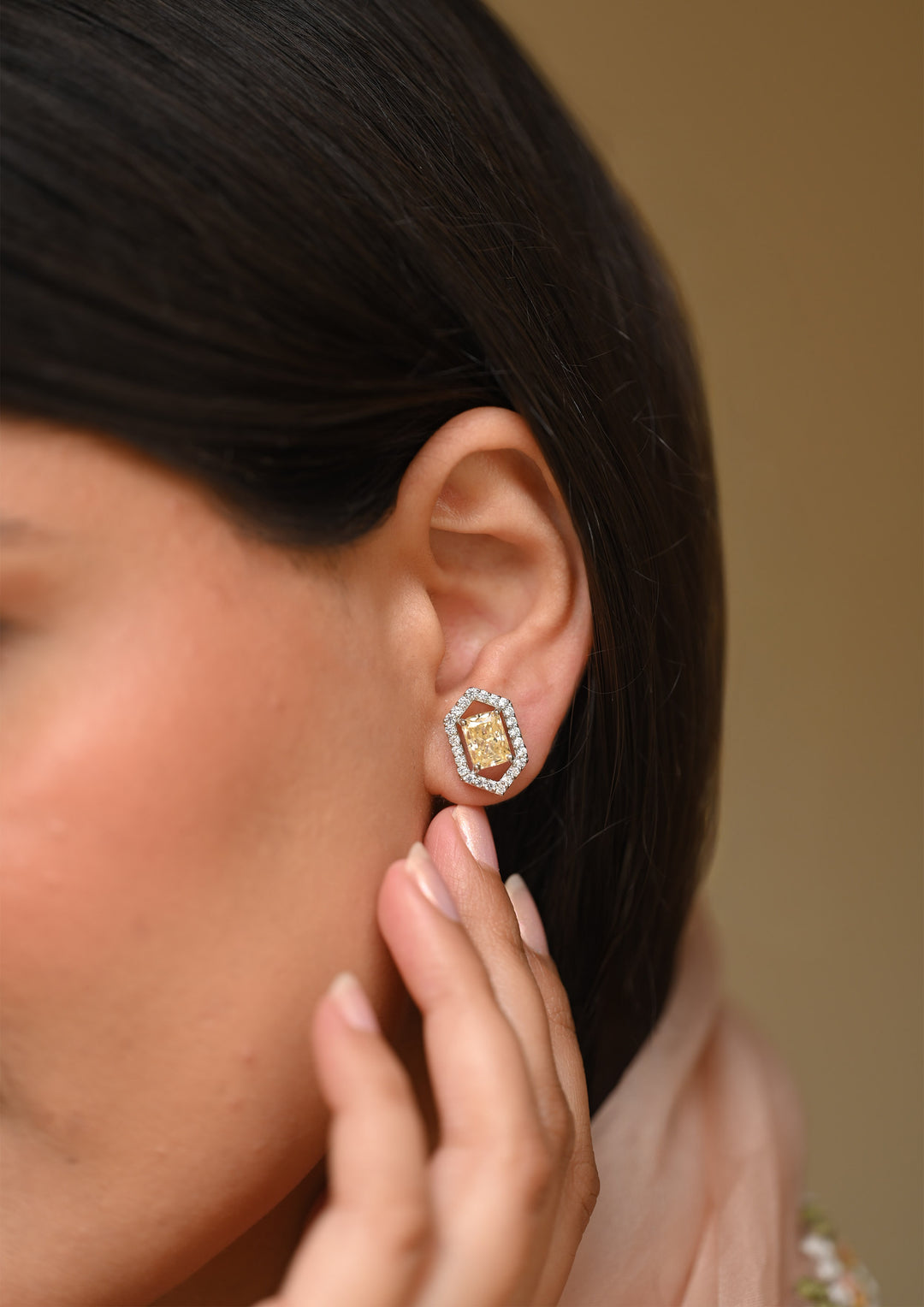 Sterling Silver Prism Earrings