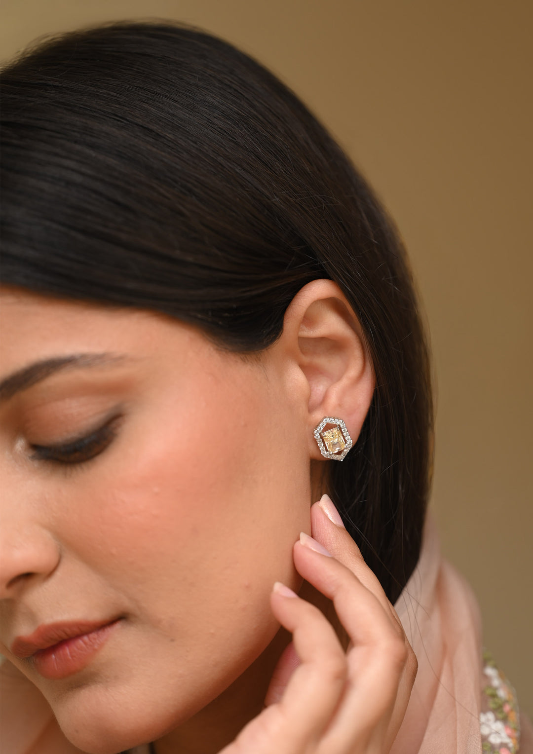 Sterling Silver Prism Earrings