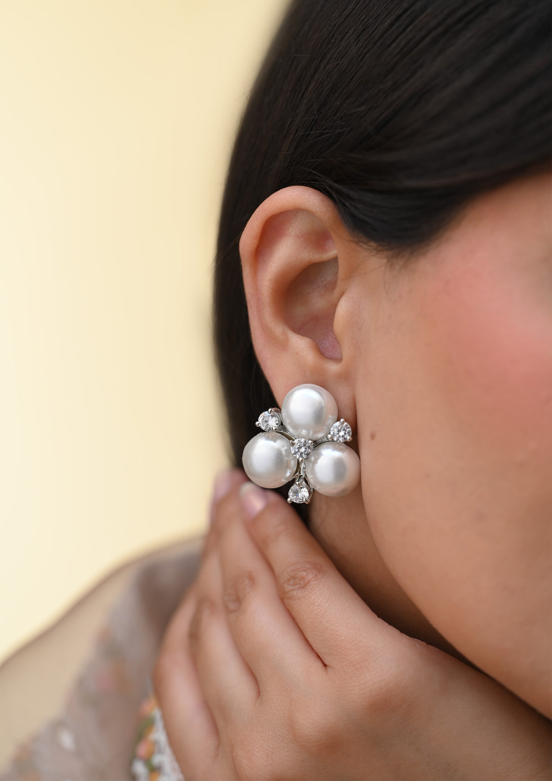 Pearl Clover Earrings