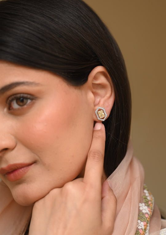 Sterling Silver Prism Earrings