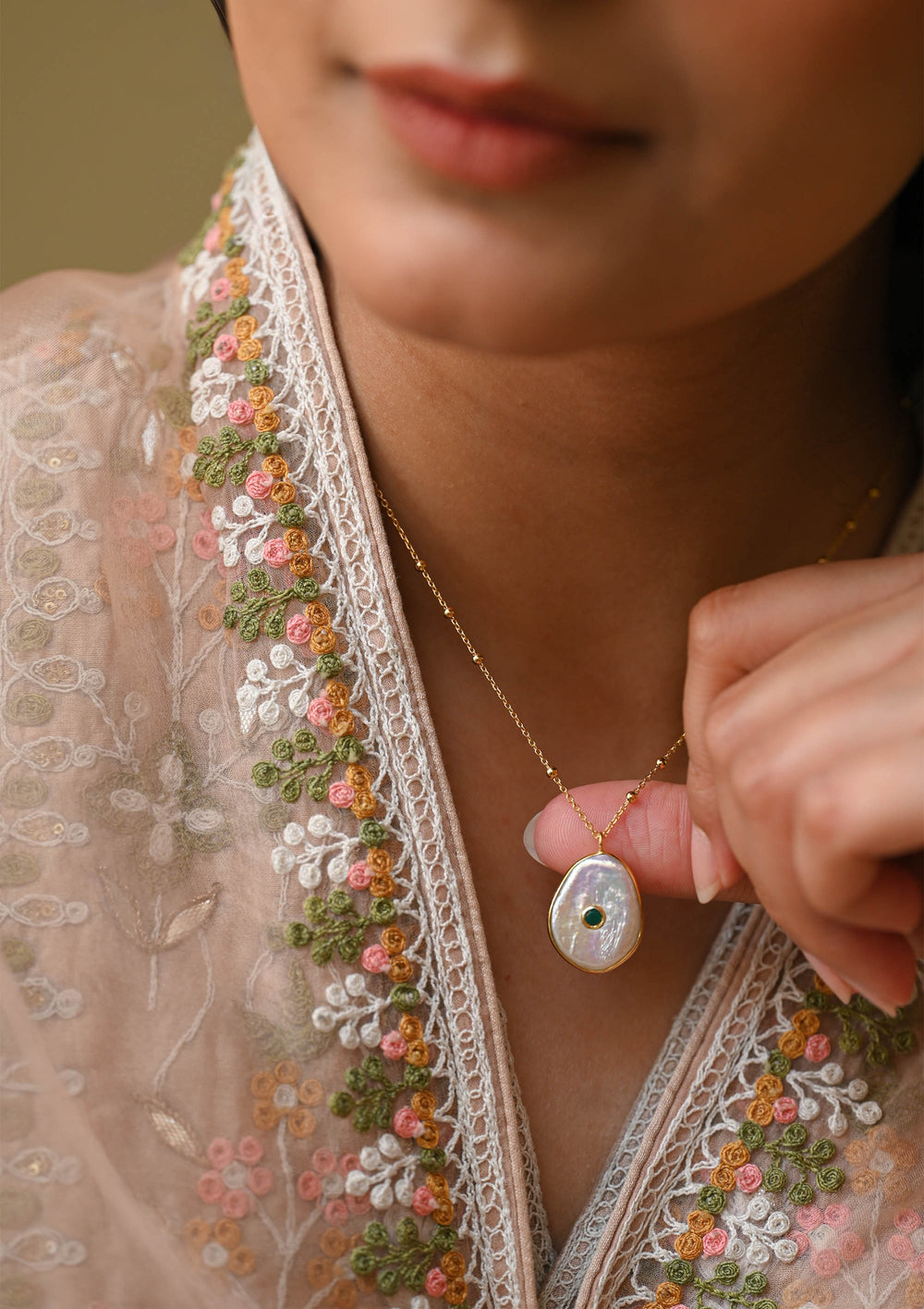 Sterling Silver Shella Necklace