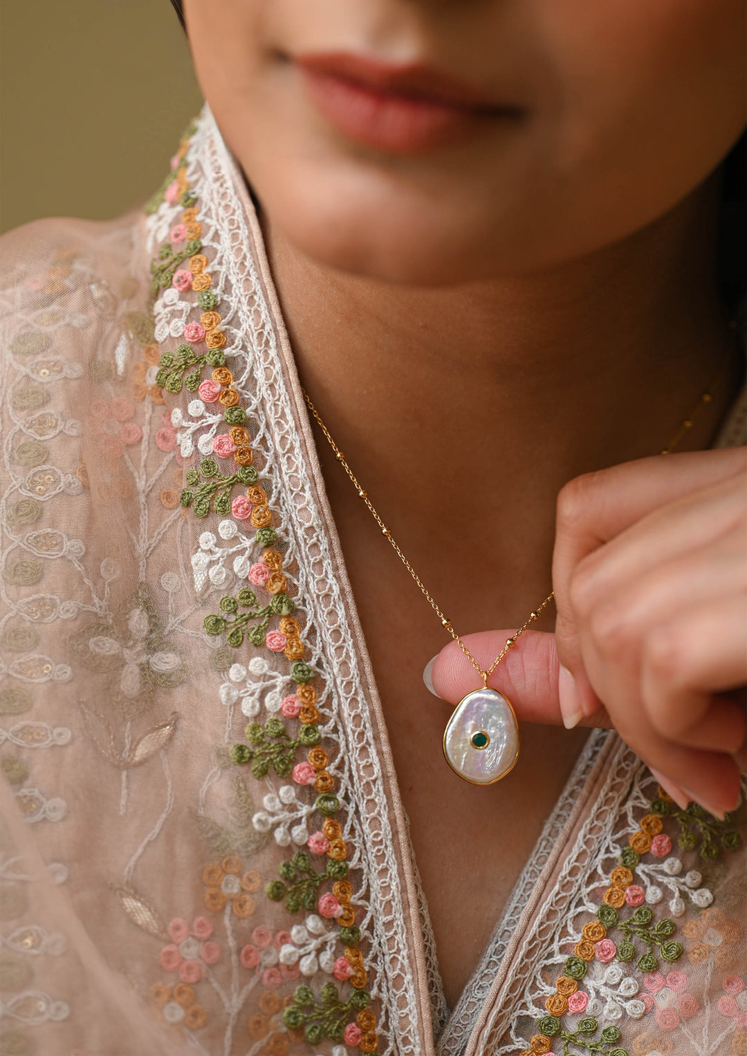 Sterling Silver Shella Necklace