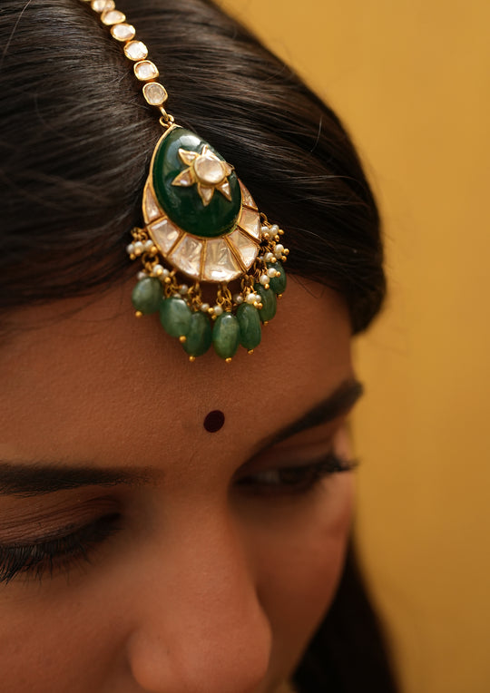 Sterling Silver Pongla Maangtika