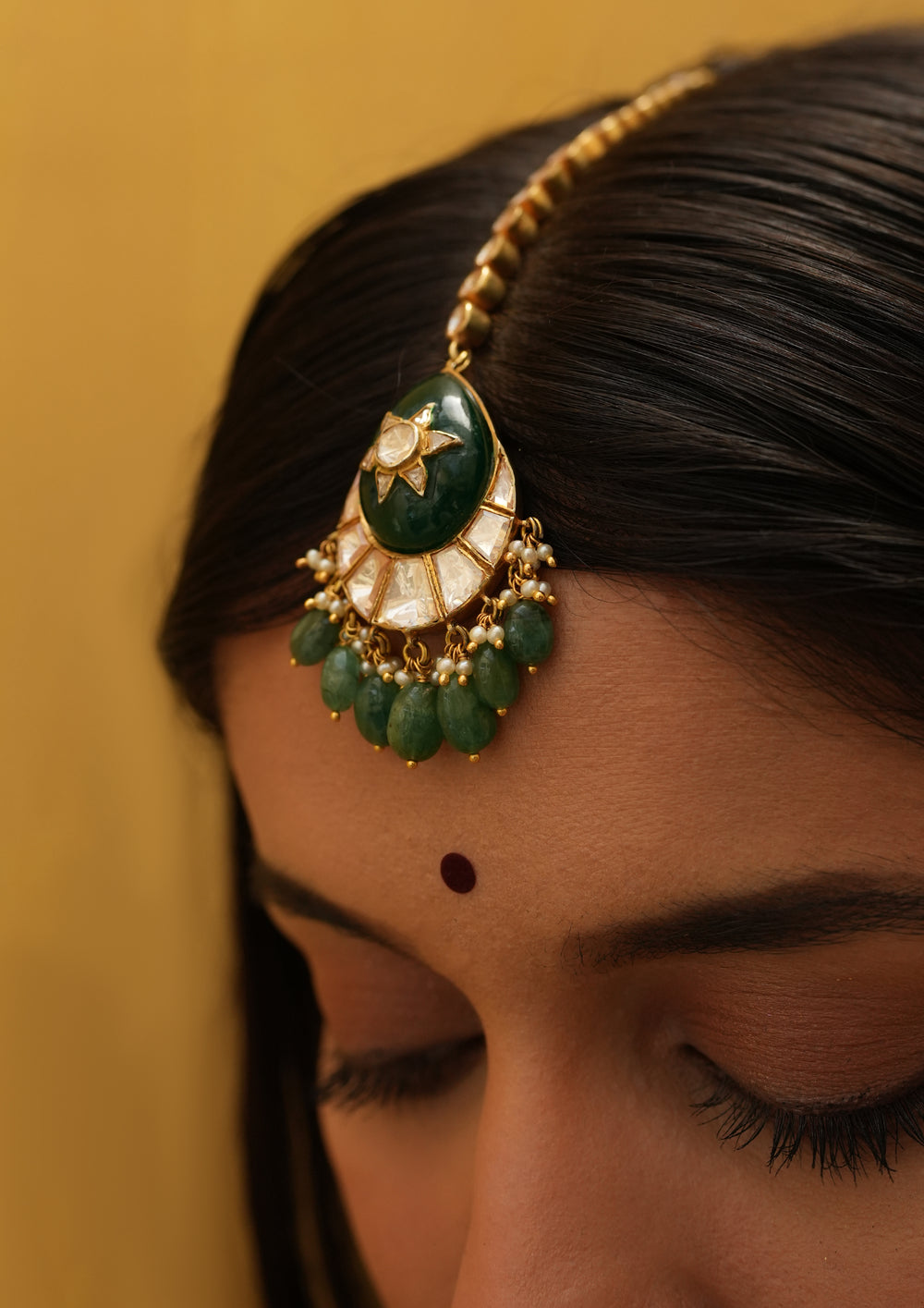 Sterling Silver Pongla Maangtika