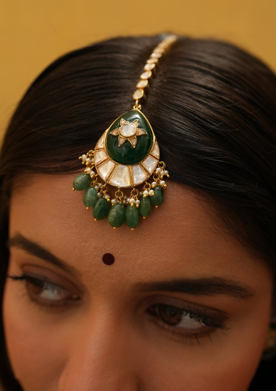 Sterling Silver Pongla Maangtika