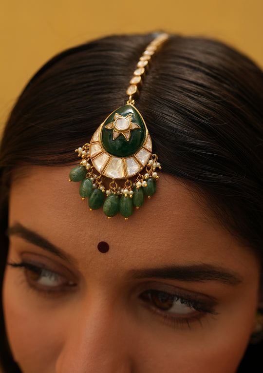 Sterling Silver Pongla Maangtika