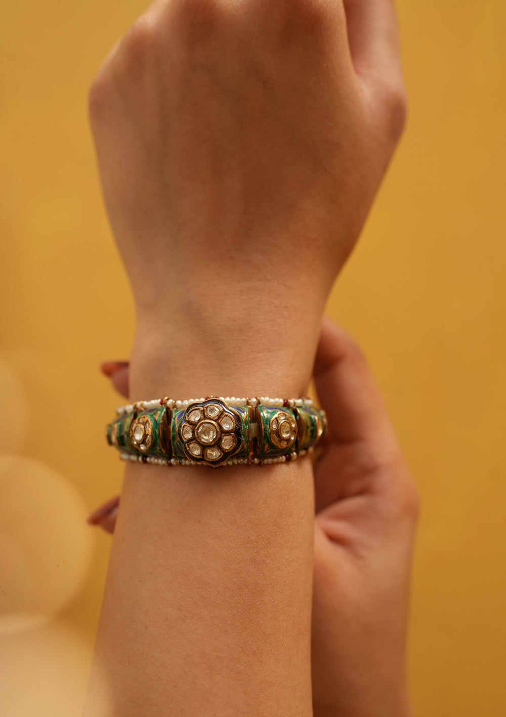 Sterling Silver Chitrakala Kavanch Bracelet