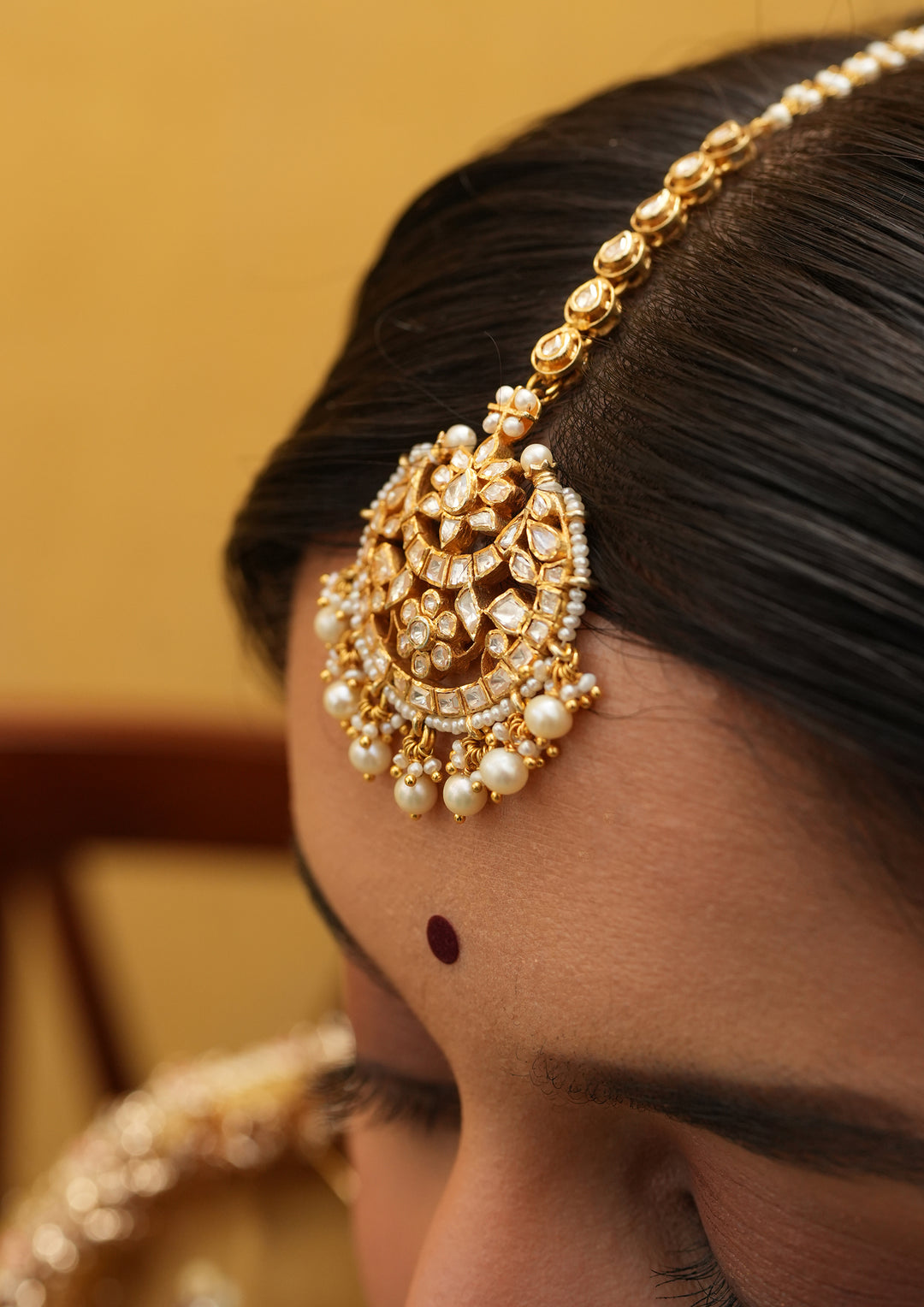 Sterling Silver Chandra Bindu Maangtika