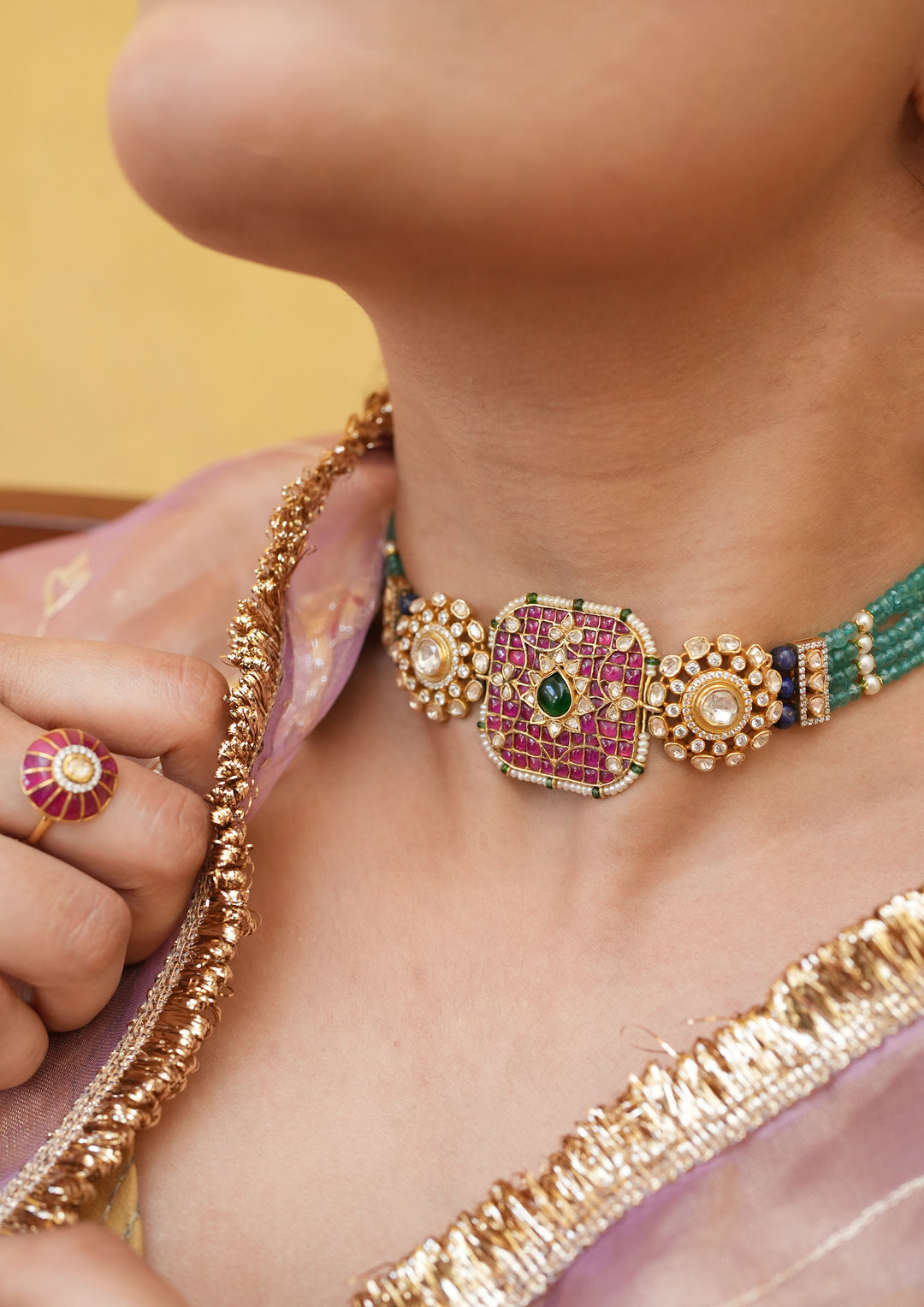 Sterling Silver Pongal Choker
