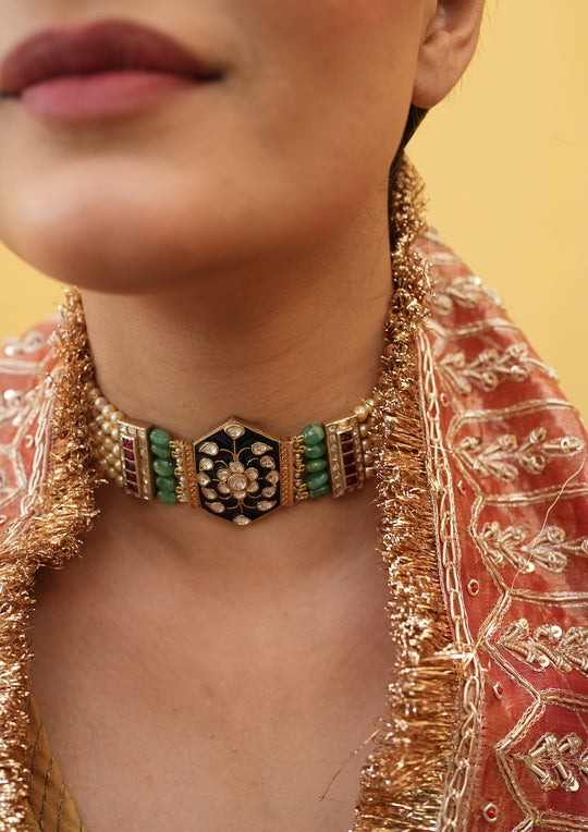 Lohri Multicolored Choker
