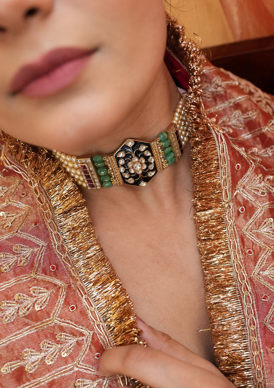 Lohri Multicolored Choker