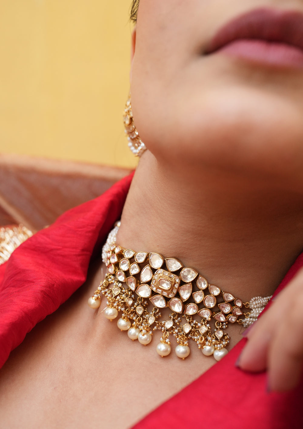 Sterling Silver Sohna Polki Choker