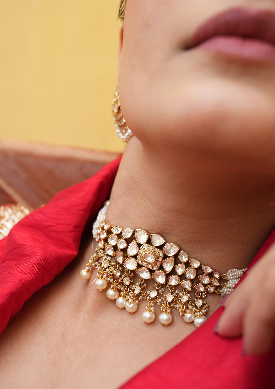 Sterling Silver Sohna Polki Choker