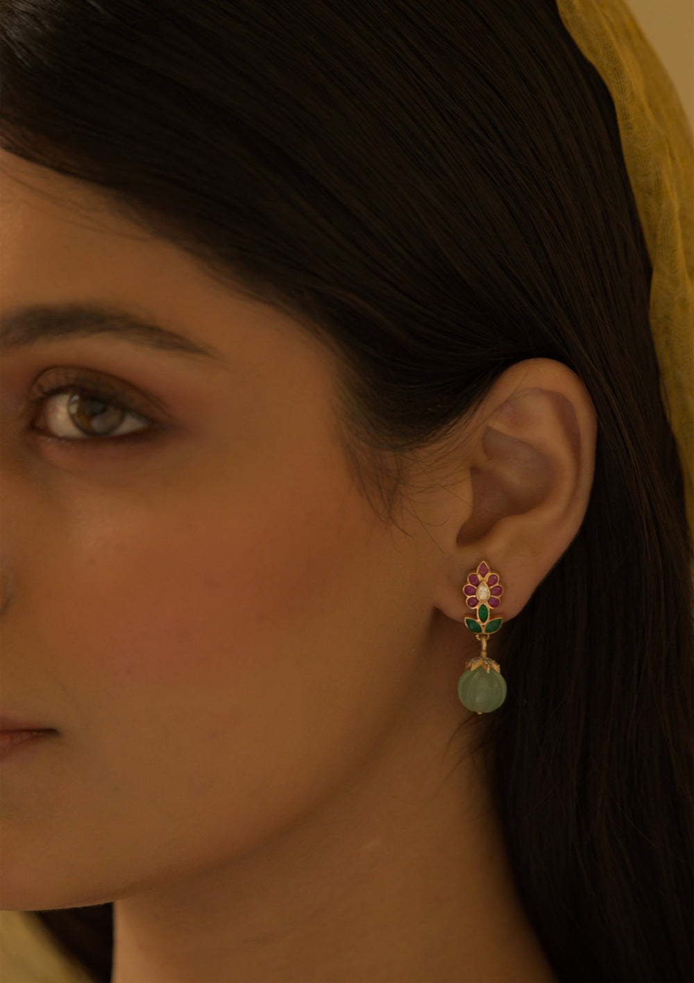 Sterling Silver Multicolored Bagiya Earrings