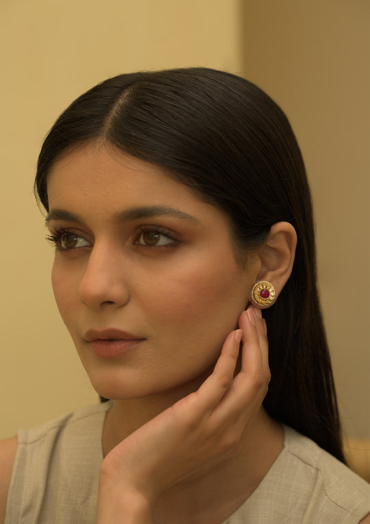 Sterling Silver Laali Detachable Duo Style Studs