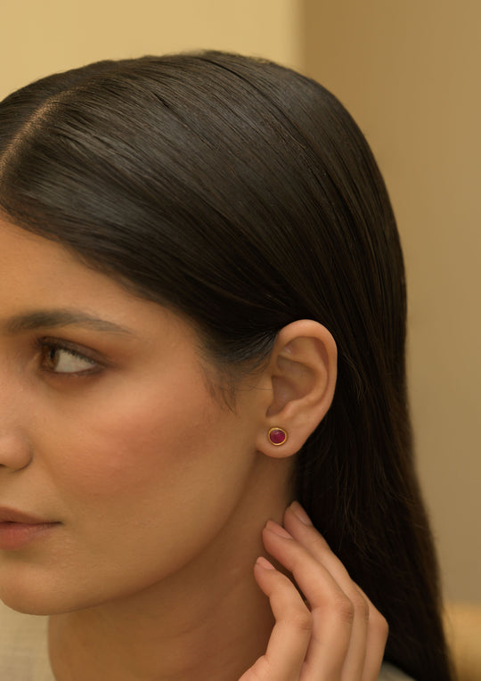 Sterling Silver Laali Detachable Duo Style Studs
