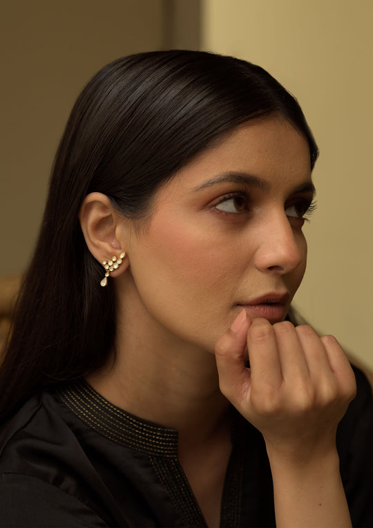 Sterling Silver Classic Angoor Earrings