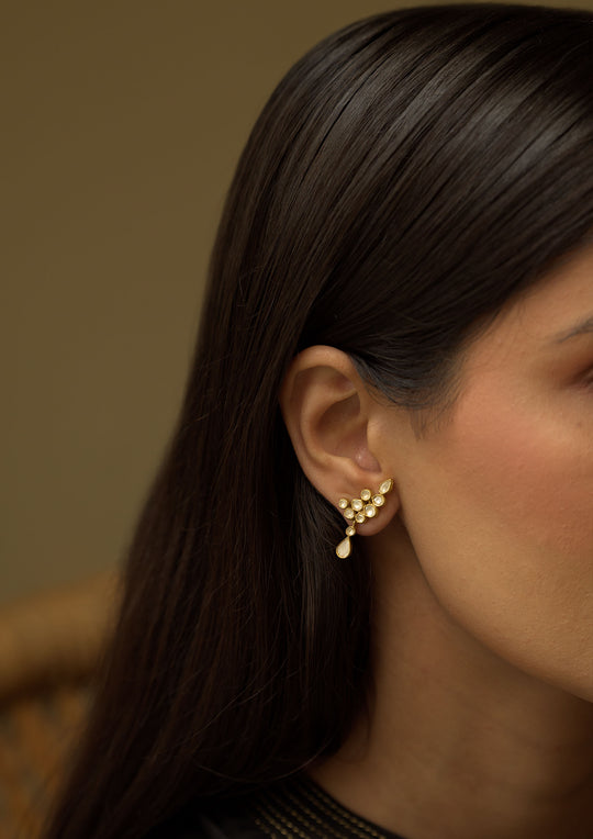 Sterling Silver Classic Angoor Earrings