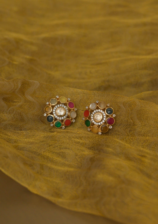 Sterling Silver Navranga Stud Earrings