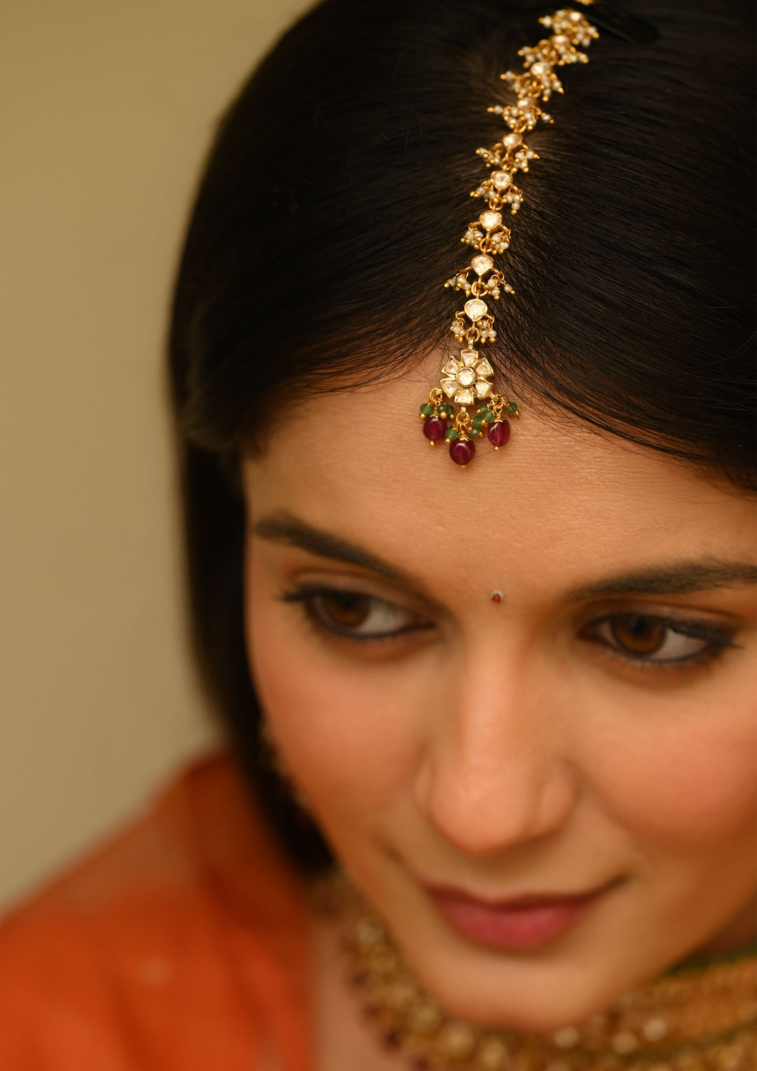 Sterling Silver Phulwaari Maangtika