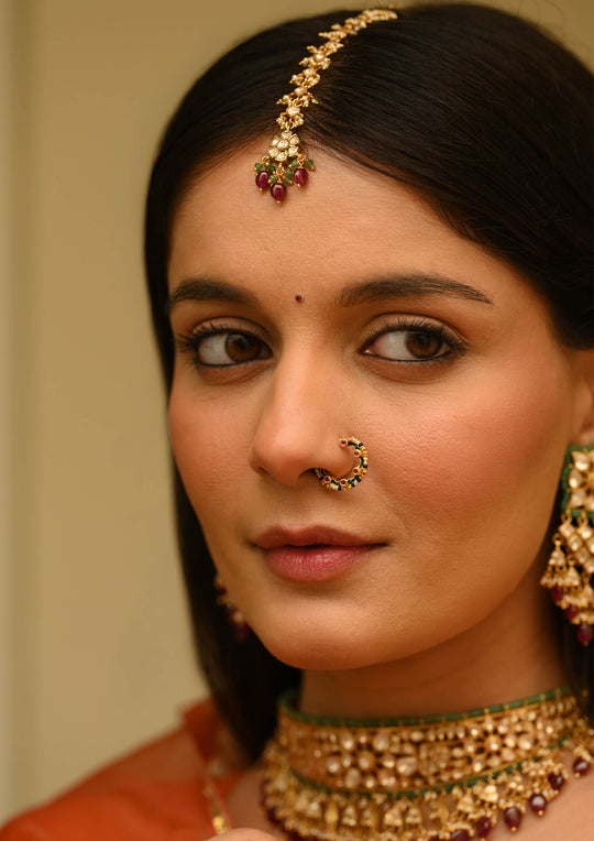 Sterling Silver Phulwaari Maangtika