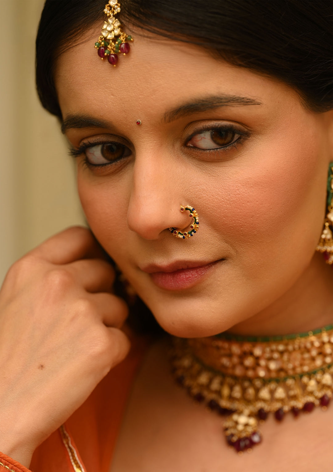Sterling Silver Bulbul Clip-On Nath