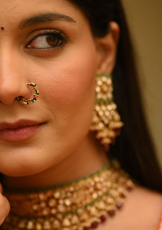 Sterling Silver Bulbul Clip-On Nath