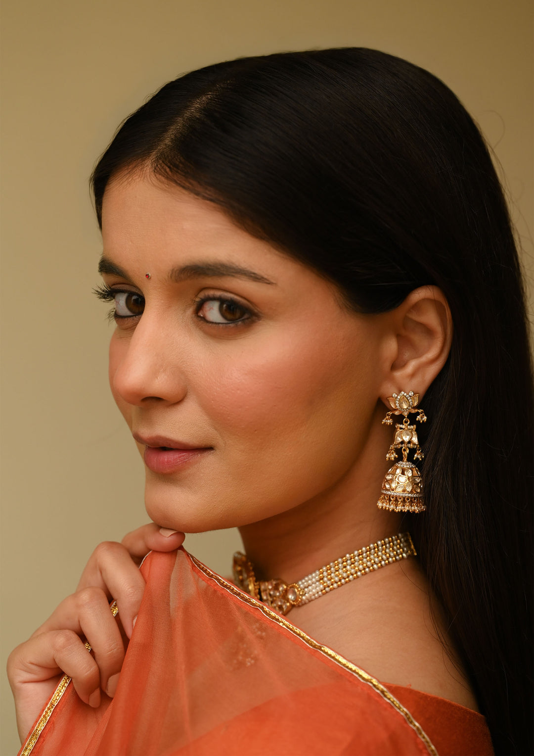 Sterling Silver Padmaveda Jhumka