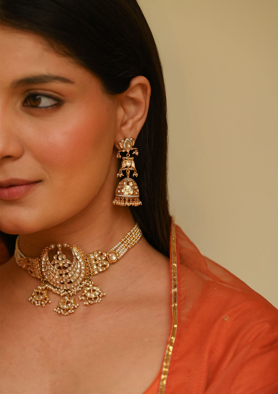 Sterling Silver Padmaveda Jhumka