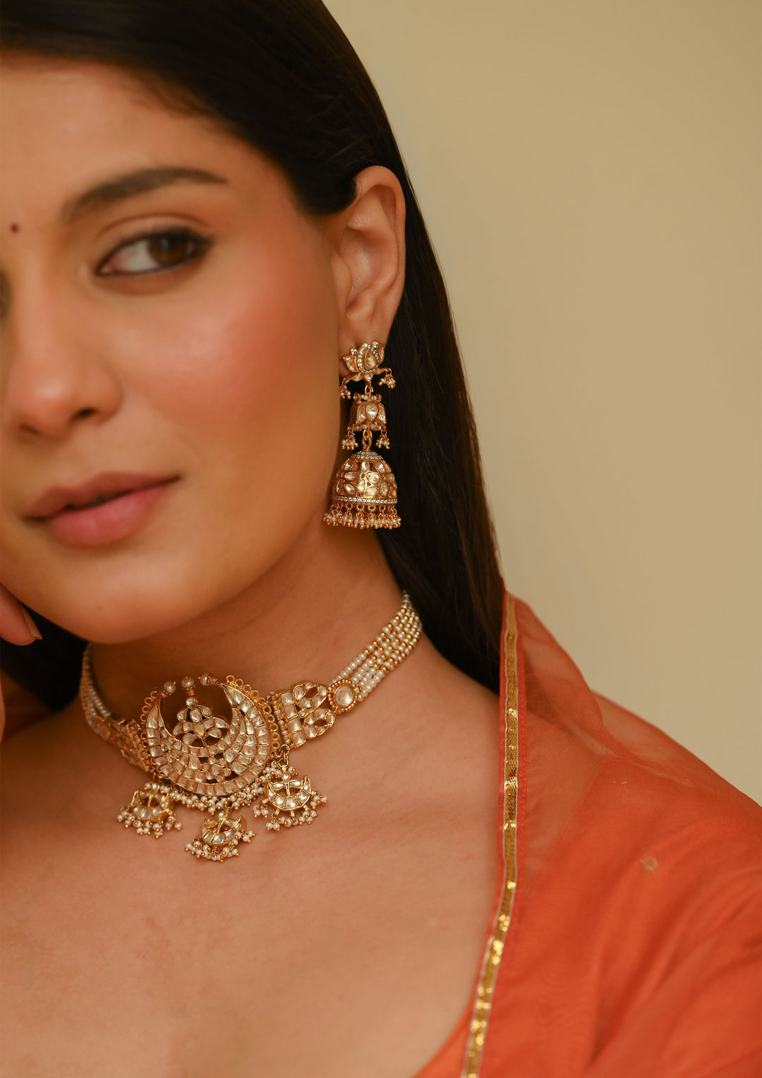 Sterling Silver Padmaveda Jhumka