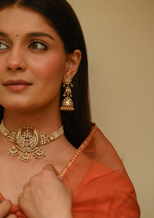 Sterling Silver Padmaveda Jhumka