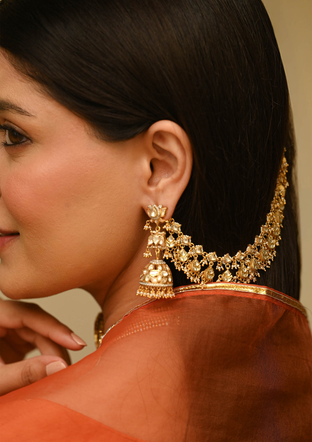 Jharokha Hair Chain (Pair)