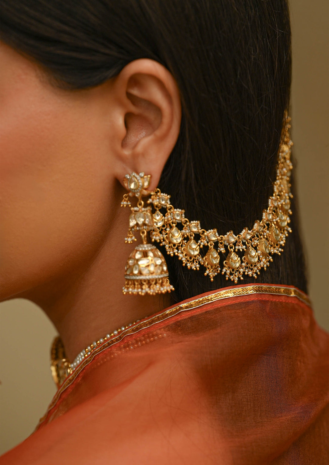 Jharokha Hair Chain (Pair)