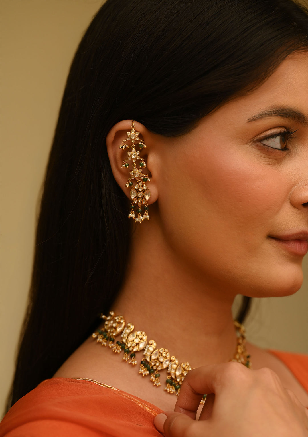 Sterling Silver Aarohi Kanauti Ear Chain