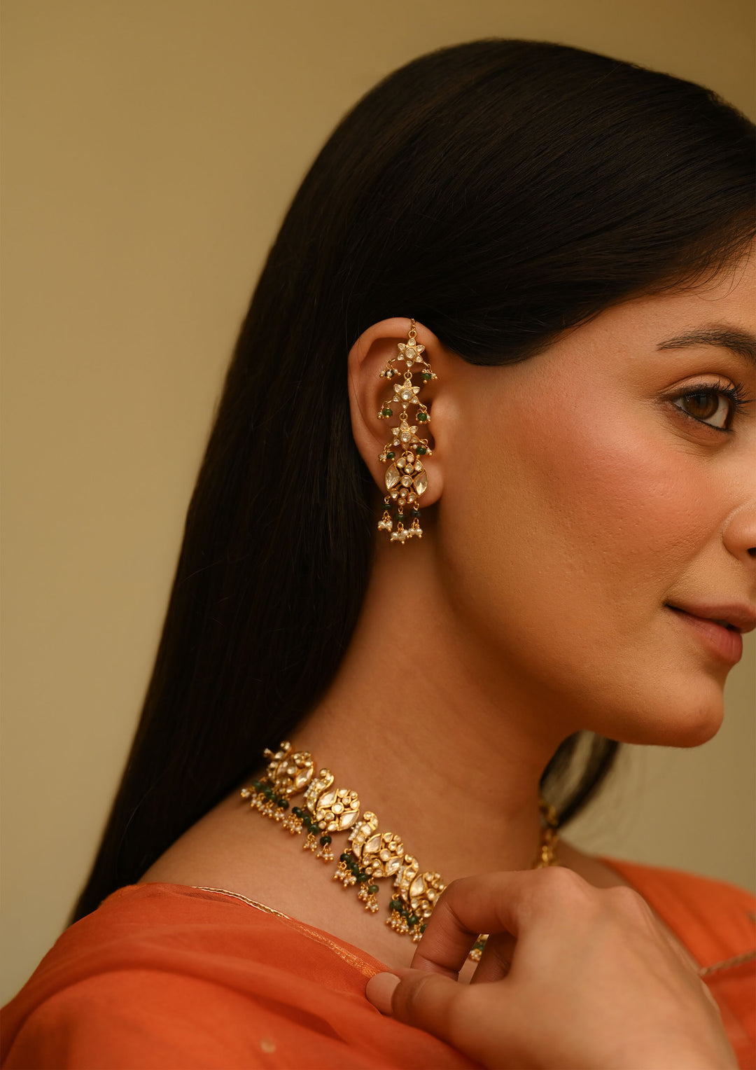Sterling Silver Aarohi Kanauti Ear Chain