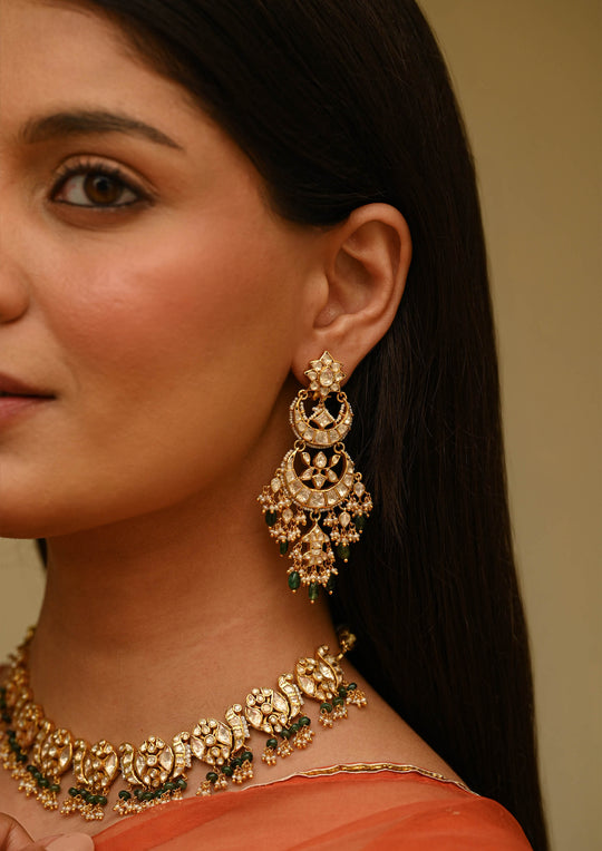 Sterling Silver Chandra ganga Earrings