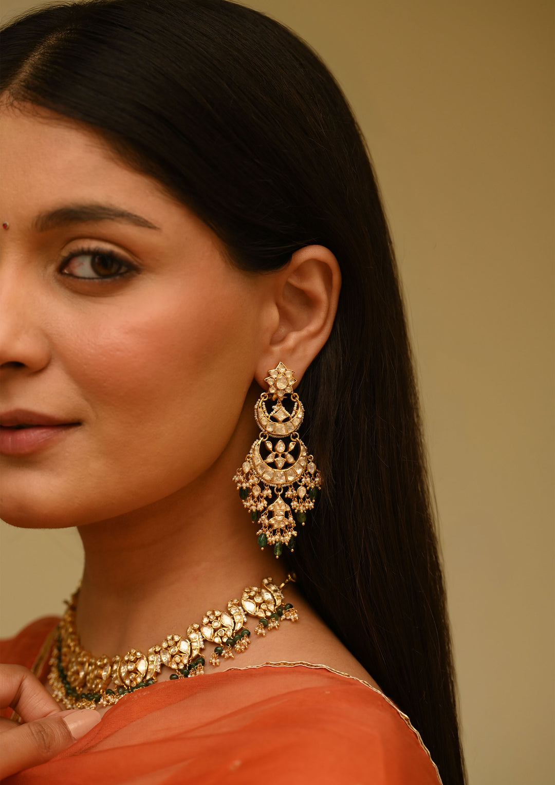 Sterling Silver Chandra ganga Earrings