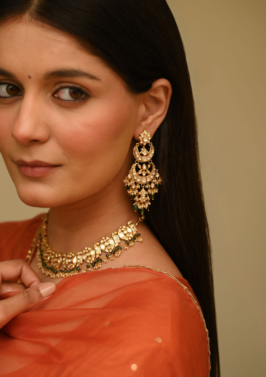 Sterling Silver Chandra ganga Earrings
