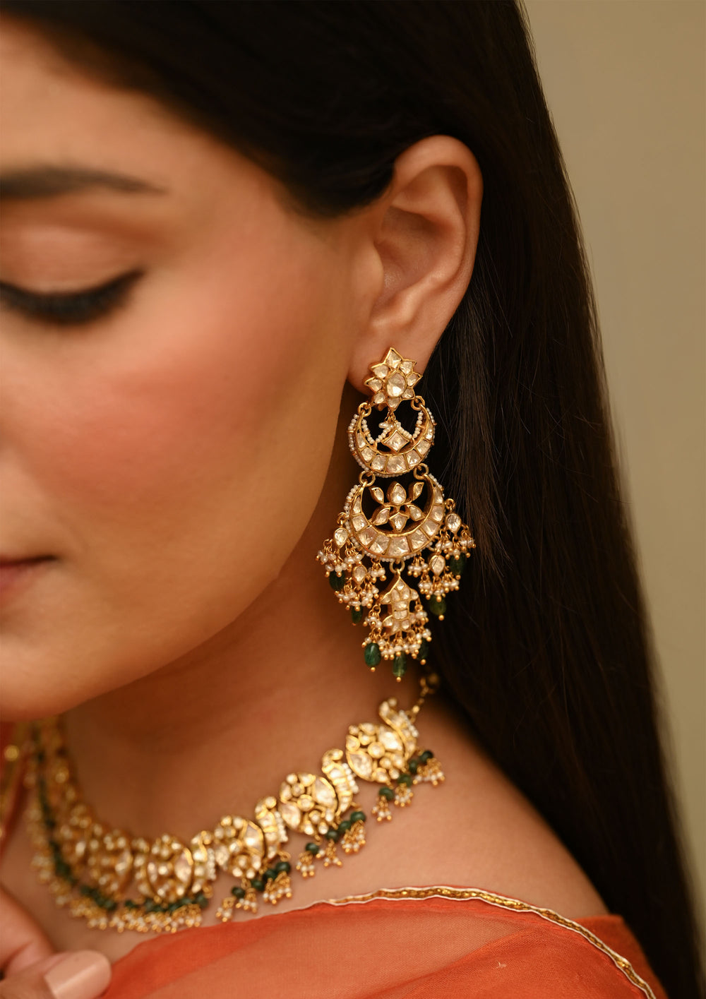 Sterling Silver Chandra ganga Earrings