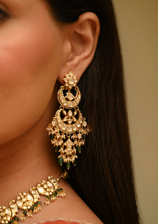 Sterling Silver Chandra ganga Earrings