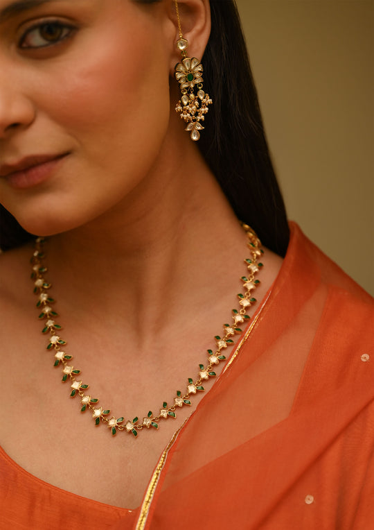 Parijat Earrings with Kanauti