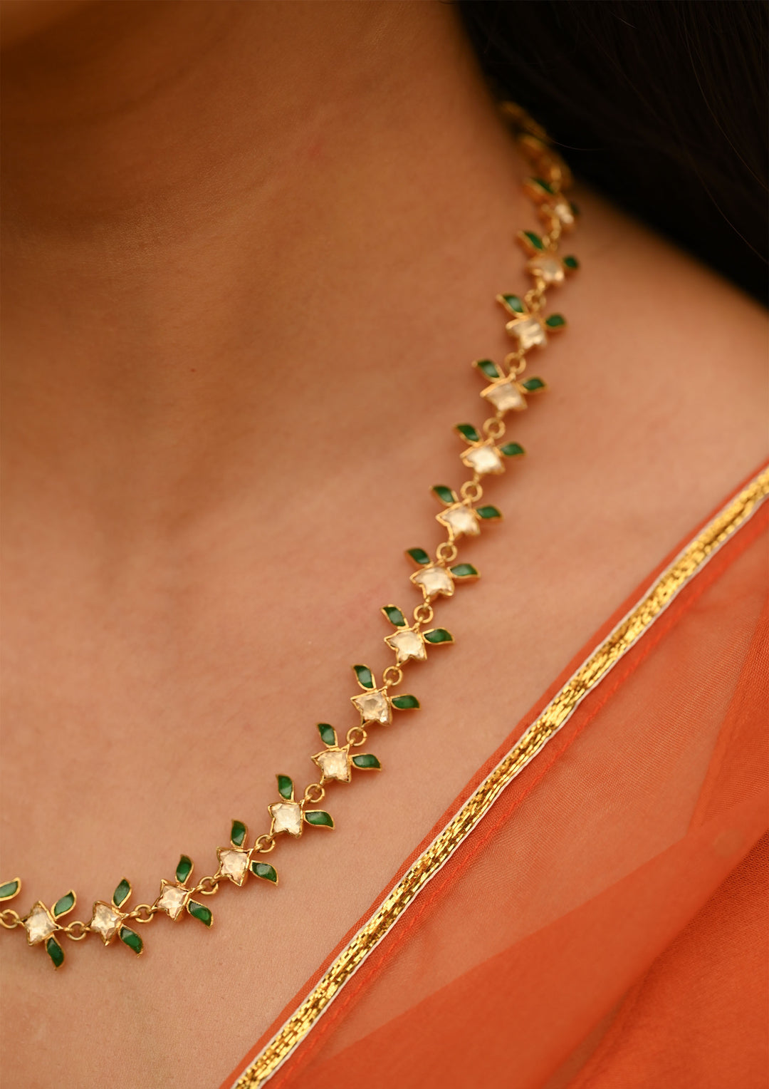 Sterling Silver Mogra Necklace