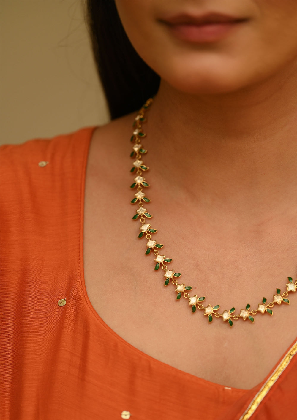 Sterling Silver Mogra Necklace