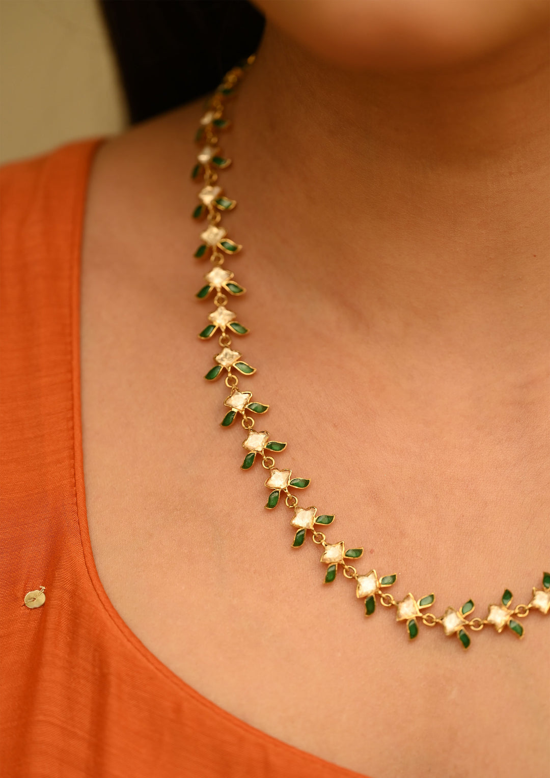 Sterling Silver Mogra Necklace