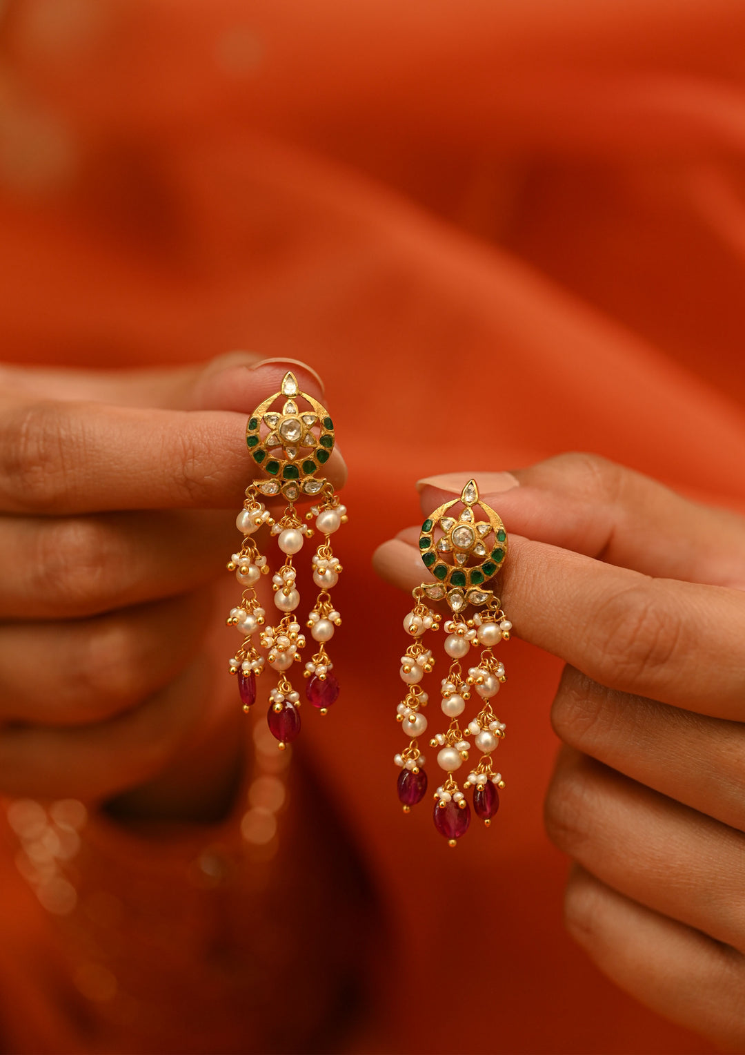 Sterling Silver Gulmohar Earrings