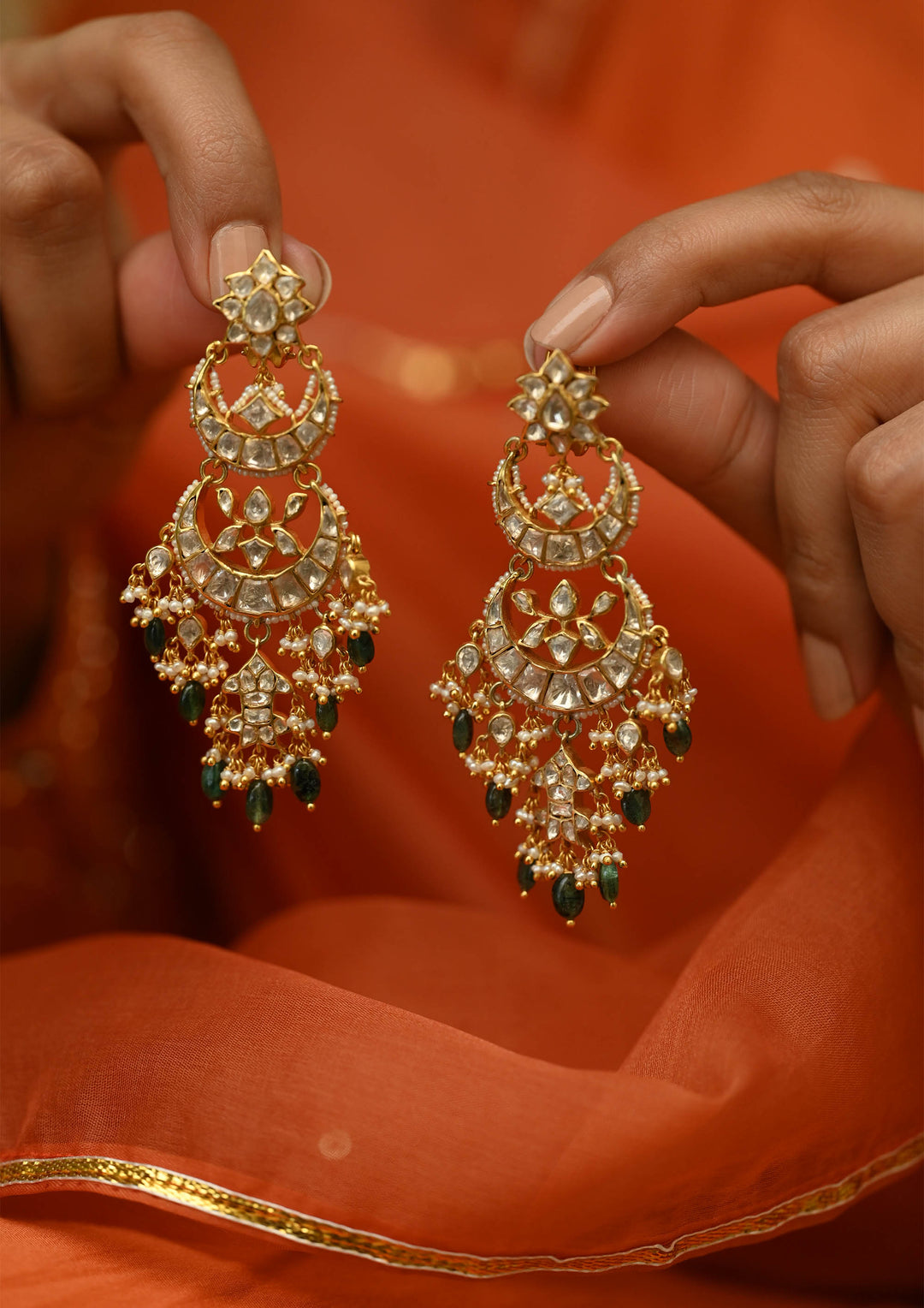 Sterling Silver Chandra ganga Earrings