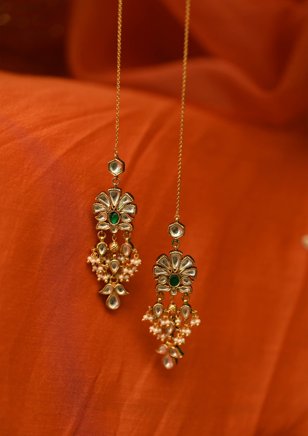 Parijat Earrings with Kanauti