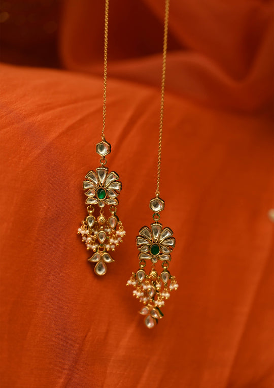 Parijat Earrings with Kanauti